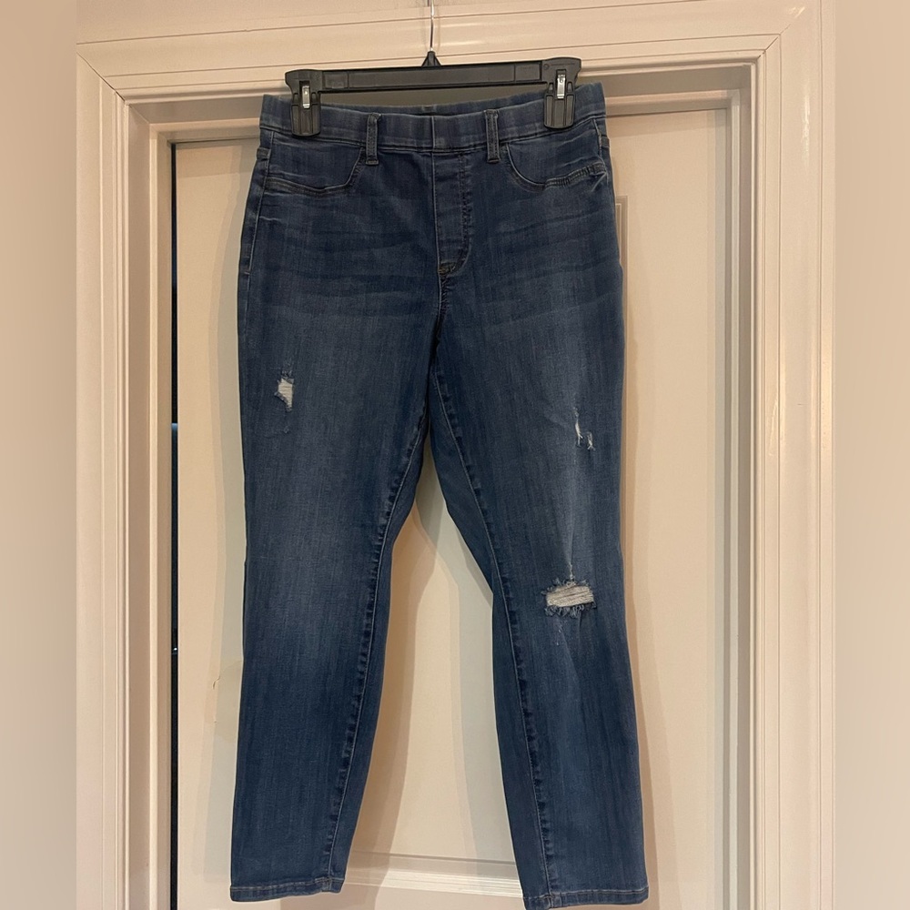 Judy Blue Medium Wash Boyfriend Jeans with Distressing - Picture 2 of 6